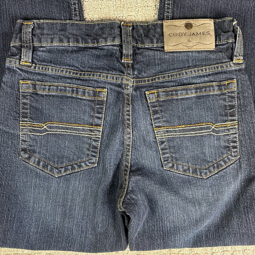 Cody James Mens 29x32 Actual 28x30  Straight Stretch Dark Wash Denim